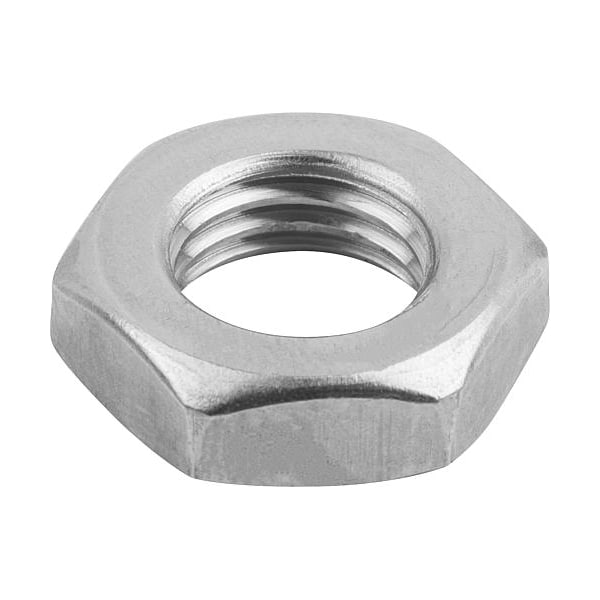 Kipp Hex Nut, M16, Stainless Steel, Not Graded, Bright Zinc Plated, 8 mm Ht K0700.116 - main